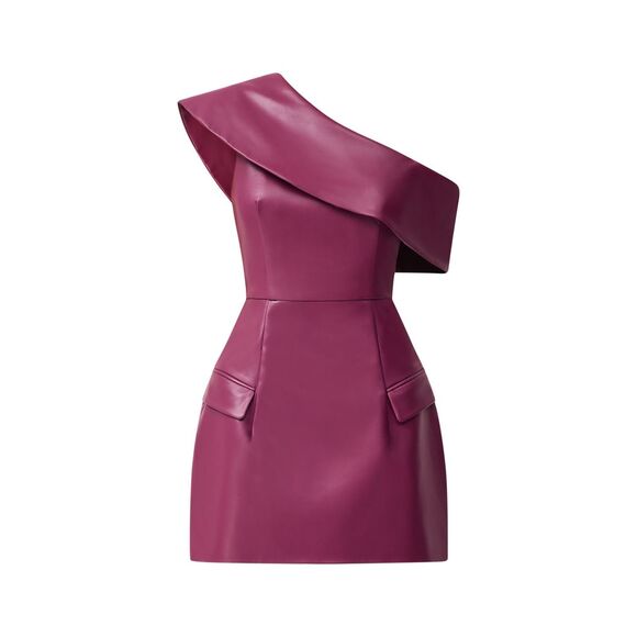 ELLIATT Nova Off The Shoulder Mini Dress in Purple Wedding Guest size S NWT - Picture 4 of 7